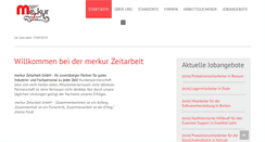 Desktop Screenshot of merkur-zeitarbeit.org